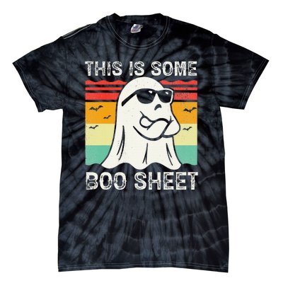 Funny Halloween Boo Ghost Costume This Is Some Boo Sheet Tie-Dye T-Shirt