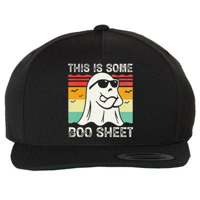 Funny Halloween Boo Ghost Costume This Is Some Boo Sheet Wool Snapback Cap