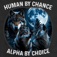 Funny Human By Chance Alpha By Choice Wolf Adult Drive Performance Visor