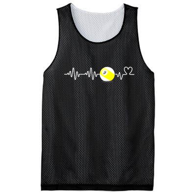 Funny Heartbeat Billiard Nine Ball Funny 9ball Player Gift Mesh Reversible Basketball Jersey Tank