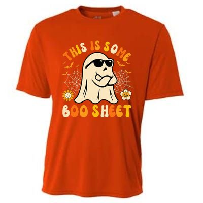 Funny Halloween Boo Ghost Costume This Is Some Boo Sheet Cooling Performance Crew T-Shirt