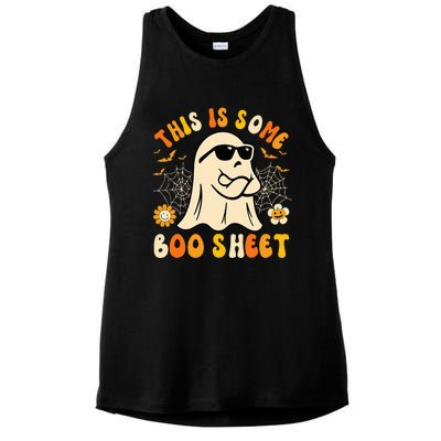 Funny Halloween Boo Ghost Costume This Is Some Boo Sheet Ladies PosiCharge Tri-Blend Wicking Tank