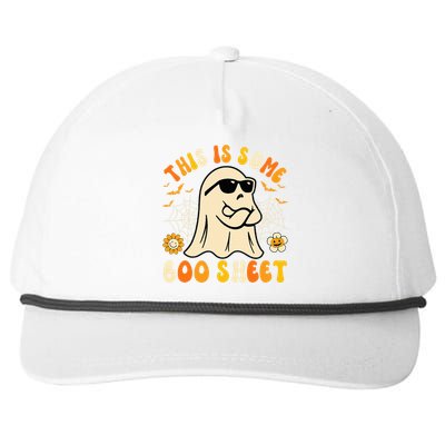 Funny Halloween Boo Ghost Costume This Is Some Boo Sheet Snapback Five-Panel Rope Hat