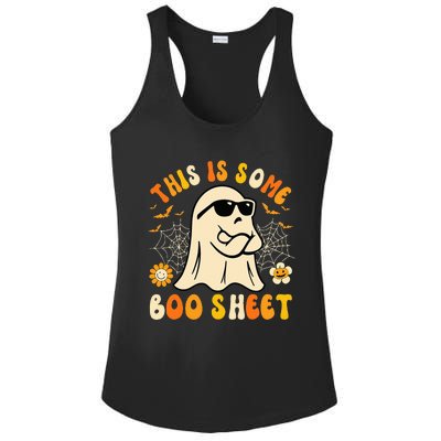 Funny Halloween Boo Ghost Costume This Is Some Boo Sheet Ladies PosiCharge Competitor Racerback Tank