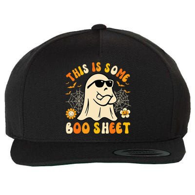 Funny Halloween Boo Ghost Costume This Is Some Boo Sheet Wool Snapback Cap