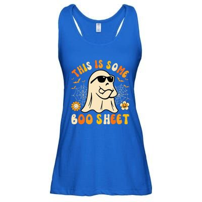 Funny Halloween Boo Ghost Costume This Is Some Boo Sheet Ladies Essential Flowy Tank