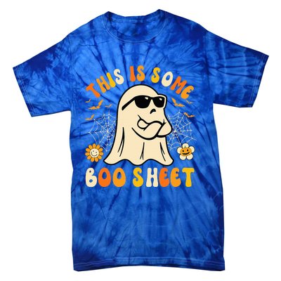 Funny Halloween Boo Ghost Costume This Is Some Boo Sheet Tie-Dye T-Shirt