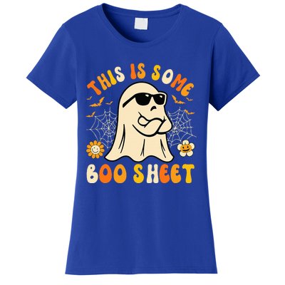 Funny Halloween Boo Ghost Costume This Is Some Boo Sheet Women's T-Shirt