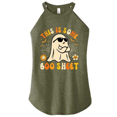 Funny Halloween Boo Ghost Costume This Is Some Boo Sheet Women's Perfect Tri Rocker Tank