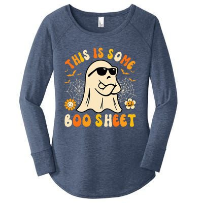 Funny Halloween Boo Ghost Costume This Is Some Boo Sheet Women's Perfect Tri Tunic Long Sleeve Shirt