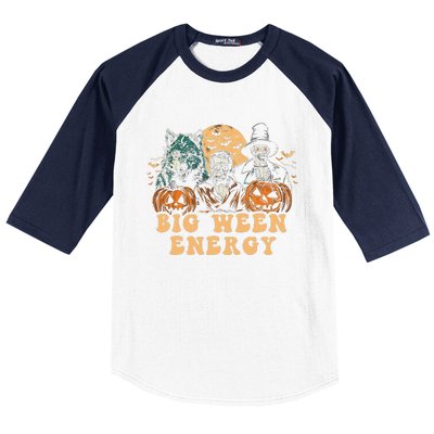 Funny Halloween Big Ween Energy Baseball Sleeve Shirt