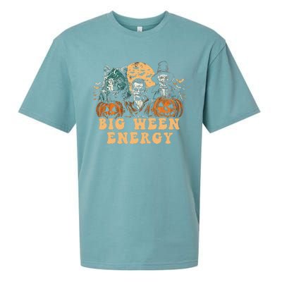 Funny Halloween Big Ween Energy Sueded Cloud Jersey T-Shirt