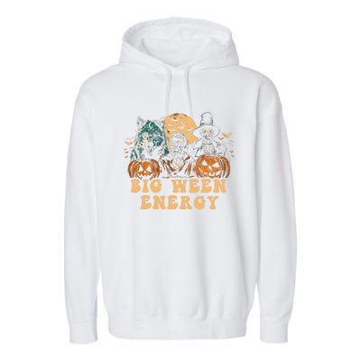 Funny Halloween Big Ween Energy Garment-Dyed Fleece Hoodie