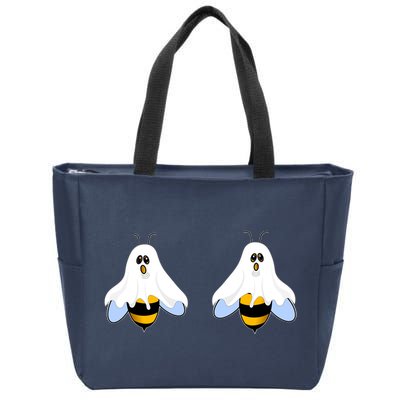 Funny Halloween Boo Bees Ladies Gift Zip Tote Bag