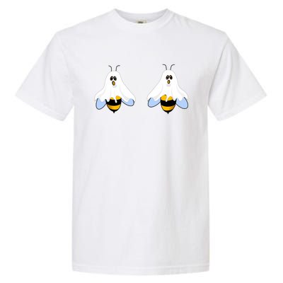 Funny Halloween Boo Bees Ladies Gift Garment-Dyed Heavyweight T-Shirt