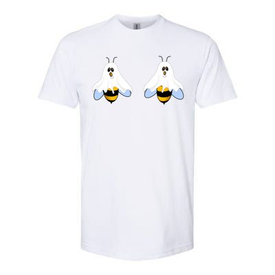 Funny Halloween Boo Bees Ladies Gift Softstyle CVC T-Shirt