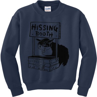 Funny Hissing Booth Kitten Kitty Cat Furmom Furdad Women Kids Sweatshirt