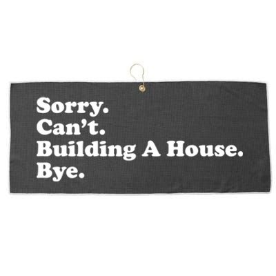 Funny Home Builder Carpenter Contractor Construction Gift Funny Gift Large Microfiber Waffle Golf Towel