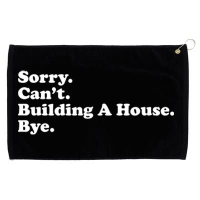 Funny Home Builder Carpenter Contractor Construction Gift Funny Gift Grommeted Golf Towel