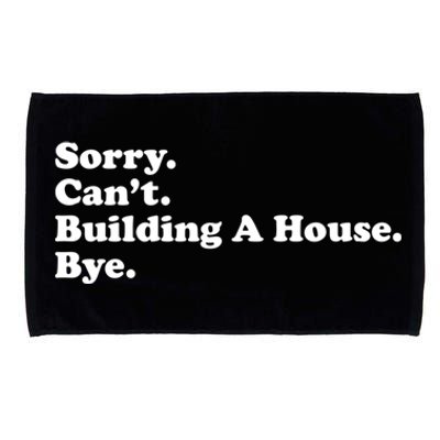 Funny Home Builder Carpenter Contractor Construction Gift Funny Gift Microfiber Hand Towel