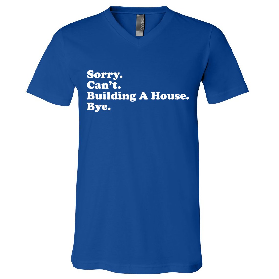 Funny Home Builder Carpenter Contractor Construction Gift Funny Gift V-Neck T-Shirt