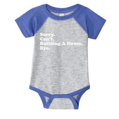 Funny Home Builder Carpenter Contractor Construction Gift Funny Gift Infant Baby Jersey Bodysuit