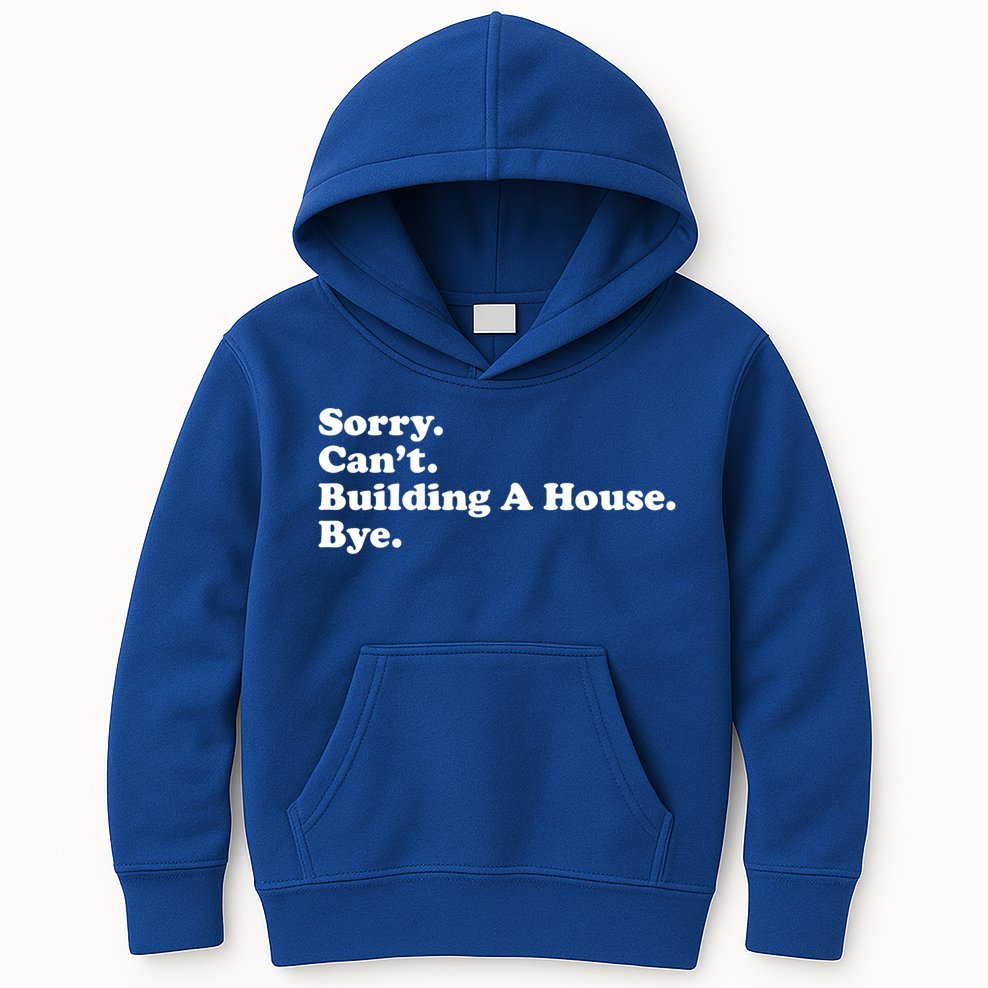 Funny Home Builder Carpenter Contractor Construction Gift Funny Gift Kids Hoodie