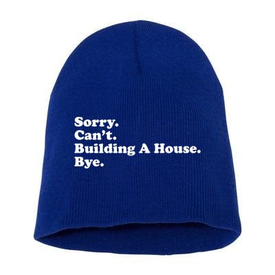 Funny Home Builder Carpenter Contractor Construction Gift Funny Gift Short Acrylic Beanie