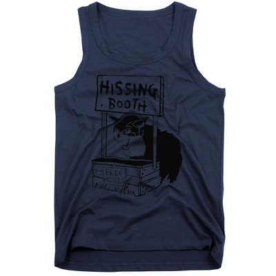 Funny Hissing Booth Kitten Kitty Cat Furmom Furdad Tank Top