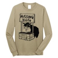 Funny Hissing Booth Kitten Kitty Cat Furmom Furdad Long Sleeve Shirt