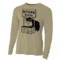 Funny Hissing Booth Kitten Kitty Cat Furmom Furdad Cooling Performance Long Sleeve Crew