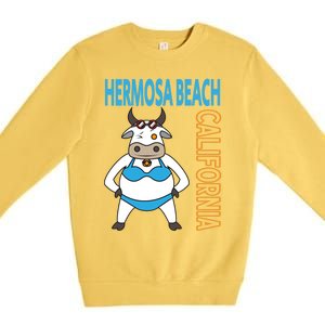 Funny Hermosa Beach Vacation Family Trip Meaningful Gift Premium Crewneck Sweatshirt