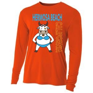 Funny Hermosa Beach Vacation Family Trip Meaningful Gift Cooling Performance Long Sleeve Crew