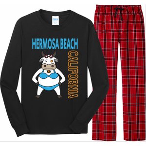 Funny Hermosa Beach Vacation Family Trip Meaningful Gift Long Sleeve Pajama Set