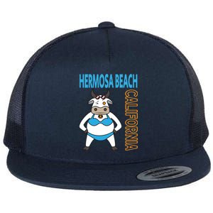 Funny Hermosa Beach Vacation Family Trip Meaningful Gift Flat Bill Trucker Hat