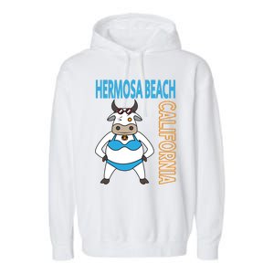 Funny Hermosa Beach Vacation Family Trip Meaningful Gift Garment-Dyed Fleece Hoodie