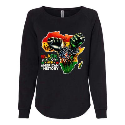 Fist Hands Black History Black History Womens California Wash Sweatshirt