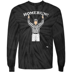 Funny Homerun Baseball Football Tie-Dye Long Sleeve Shirt