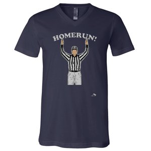 Funny HomeRun Baseball Football V-Neck T-Shirt