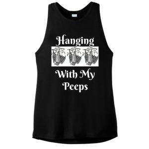 Funny Halloween Bats Hanging With My Peeps Tee Meaningful Gift Ladies PosiCharge Tri-Blend Wicking Tank