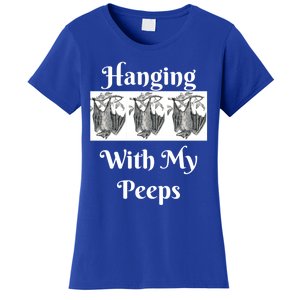 Funny Halloween Bats Hanging With My Peeps Tee Meaningful Gift Women's T-Shirt