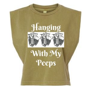 Funny Halloween Bats Hanging With My Peeps Tee Meaningful Gift Garment-Dyed Women's Muscle Tee