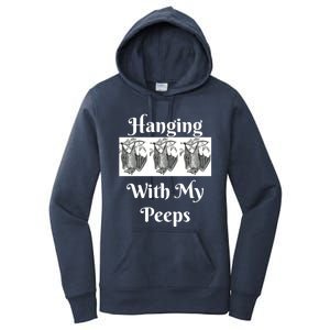 Funny Halloween Bats Hanging With My Peeps Tee Meaningful Gift Women's Pullover Hoodie