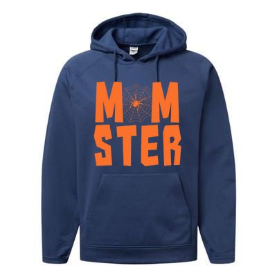 Funny Halloween Costume Idea For Sarcastic Mom Momster Gift Performance Fleece Hoodie