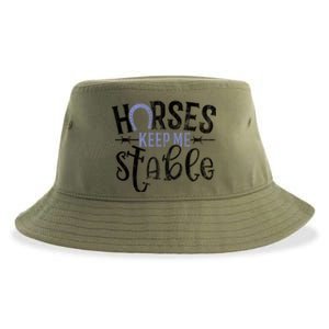 Funny Horse Cute Gift Horses Keep Me Stable Gift Sustainable Bucket Hat