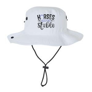 Funny Horse Cute Gift Horses Keep Me Stable Gift Legacy Cool Fit Booney Bucket Hat