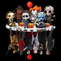 Funny Halloween, Cute Halloween, Cute Horror Movie Chibi Character Water Reflect Bucket Hat