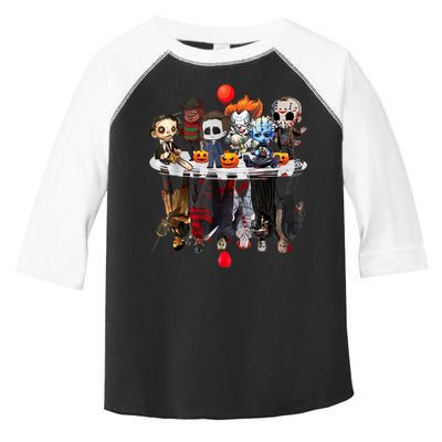 Funny Halloween, Cute Halloween, Cute Horror Movie Chibi Character Water Reflect Toddler Fine Jersey T-Shirt