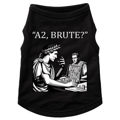 Funny History Caesar And Brutus Board Game Meme Doggie Tank