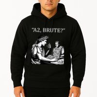 Funny History Caesar And Brutus Board Game Meme Hoodie